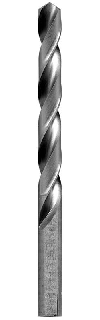 Bright Polished Finish Drill Bit, HSS, Jobber Length Made in USA