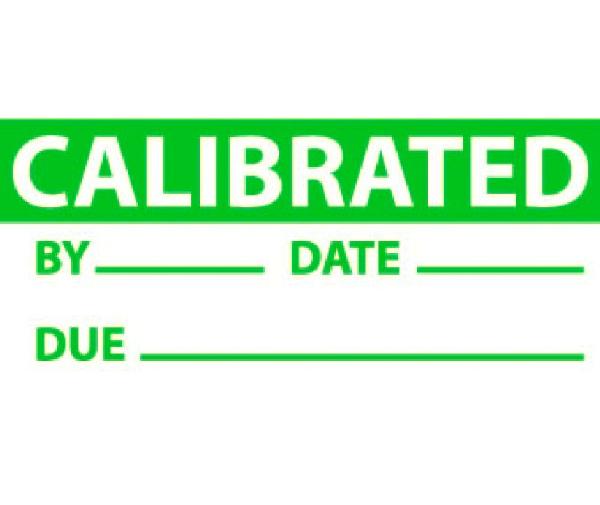 CALIBRATED DATE & INITIALS LABEL