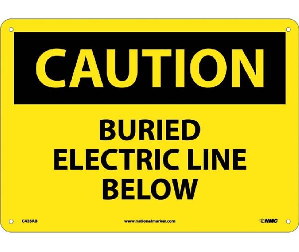 CAUTION BURIED ELECTRIC LINE BELOW