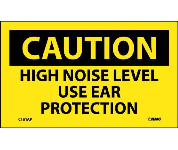 CAUTION HIGH NOISE LEVEL USE EAR PROTECTION LABEL