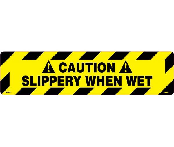 CAUTION SLIPPERY WHEN WET ANTI-SLIP CLEAT