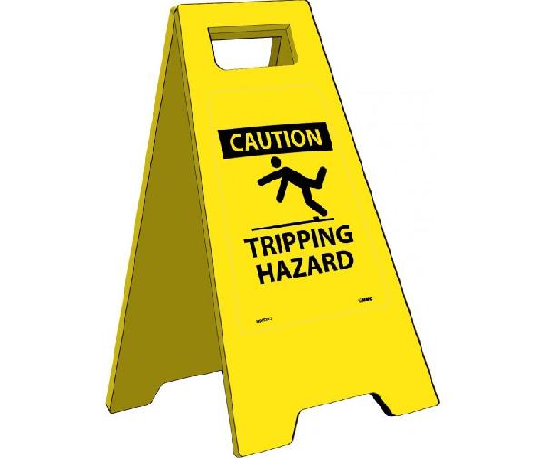 CAUTION TRIPPING HAZARD HEAVY DUTY FLOOR STAND