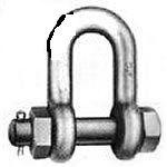 Chain Drop Forged Safety Galvanized Shackles Made in USA