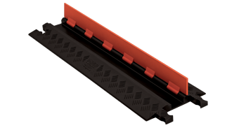 Checkers GD1X75-ST-O/B 1 Channel Protector with Standard Ramps - Orange/Black (Low Profile)