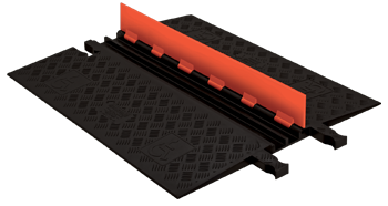 Checkers GD2X75-O/B 2 Channel Protector with ADA Ramps - Orange/Black (Low Profile)
