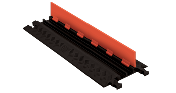 Checkers GD2X75-ST-O/B 2 Channel Protector with Standard Ramps - Orange/Black (Low Profile)