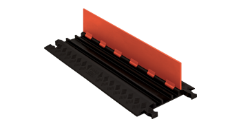 Checkers GD3X75-ST-O/B Channel Protector with Standard Ramps - Orange/Black (Low Profile)