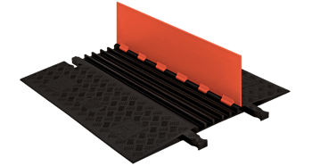 Checkers GD5X75-O/B 5-Channel Protector with ADA Ramps - Orange/Black (Low Profile)
