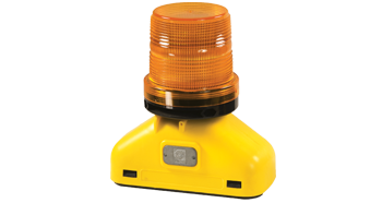 Checkers® BR3.D.D3.YA Premium Barricade Light 3-Volt, Type D (360?) Yellow Case, Amber Lens