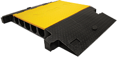 Checkers YJ5-400-Y/B 5 Channel Heavy Duty Yellow Jacket- 3.75 Inch Cable Protector Yellow/Black