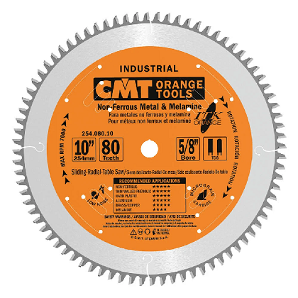 CMT 12 x 96T x 1 ITK Non-Ferrous Metal & Melamine Tungsten Carbide Tipped Circular Saw Blade
