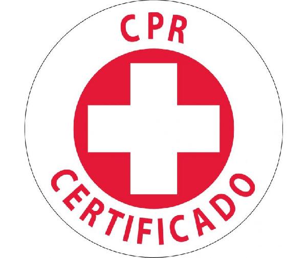 CPR CERTIFICADO HARD HAT EMBLEM
