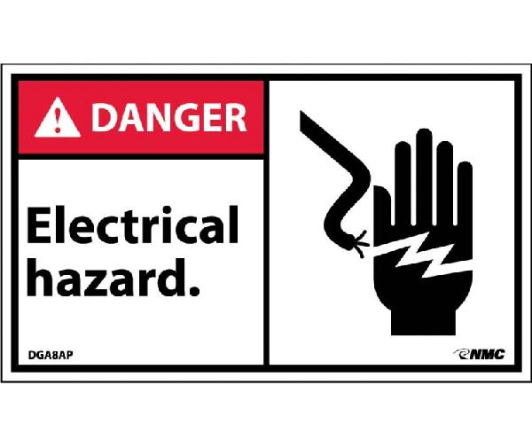 DANGER ELECTRICAL HAZARD LABEL