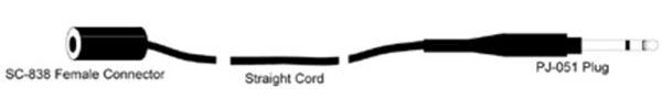 David Clark C31-100 Straight Extension Cord 100 Ft