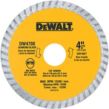Dewalt DW4700 4 XP turbo diamond blade