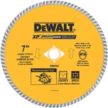 Dewalt DW4702 7 XP turbo diamond blade