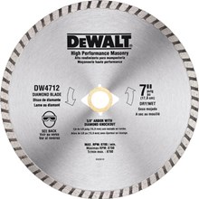 Dewalt DW4712 7 High Performance Diamond Masonry Blade