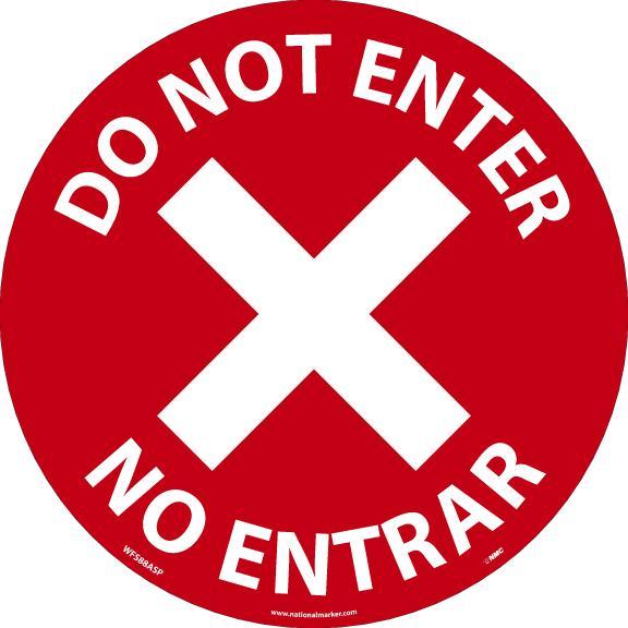 DO NOT ENTER, ENG/SPAN
