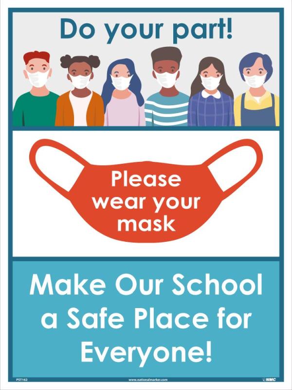 DO YOUR PART! PLEASE WEAR YOUR MASK , POSTER
