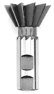Dovetail Cutter 45° HSS, Weldon® Shank