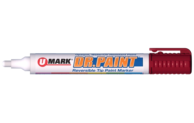 DR. PAINT™ Reversible Tip Paint Marker- 12 Pack: Red