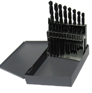 1/16 - 3/8 Drill America HSS Jobber Drill Bit Set, 21 Pieces (1/64 Increments): Made in USA