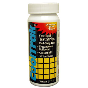 Econo-Clean Coolant Service Test Strips, Bottle of 50