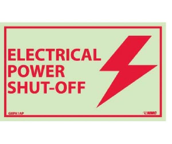 ELECTRICAL POWER SHUT-OFF LABEL