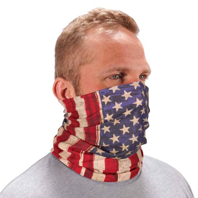 Ergodyne Chill-Its® American Flag Multi-Use Face Mask