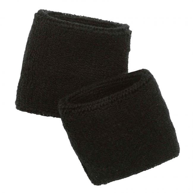 Ergodyne Chill-Its® Black Terry Cloth Wrist Sweatband