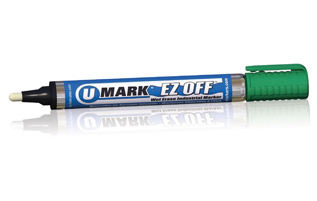 EZ OFF™ Wet Erase Industrial Marker- 12 Pack: Green