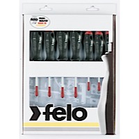 Felo 51699, M-TEC 7 pc Slotted, Phillips, and Torx Screwdriver Set - 2 Component Handle