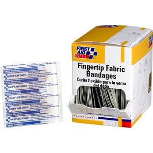 Fingertip Fabric Bandages, 1 3/4 x 2, 100/Box