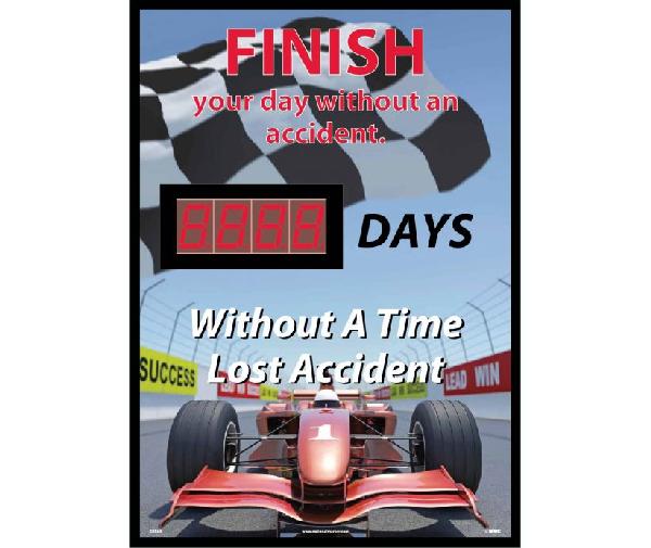 FINISH YOUR DAY WITHOUT AN ACCIDENT SCOREBOARD
