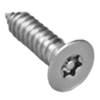 Flat Head Pin In Six Lobe 18/8 Stainless Steel Sheet Metal Screws