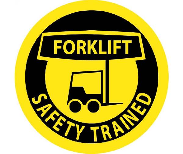 FORKLIFT SAFETY TRAINED HARD HAT EMBLEM