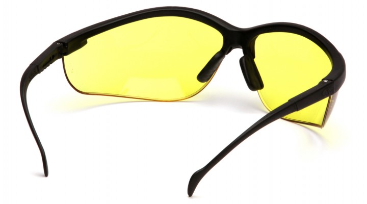 Gateway Safety Cobra® Amber Lens Black Frame Safety Glasses - 10 Pack