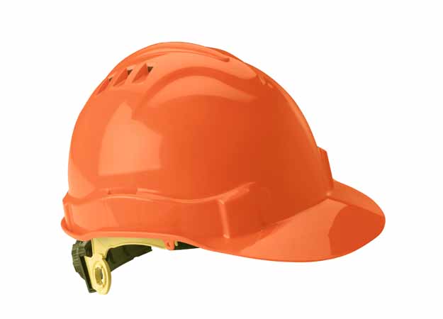 Gateway Safety Serpent® Orange Cap Style Ratchet Suspension Vented Hard Hat  - 10 Pack