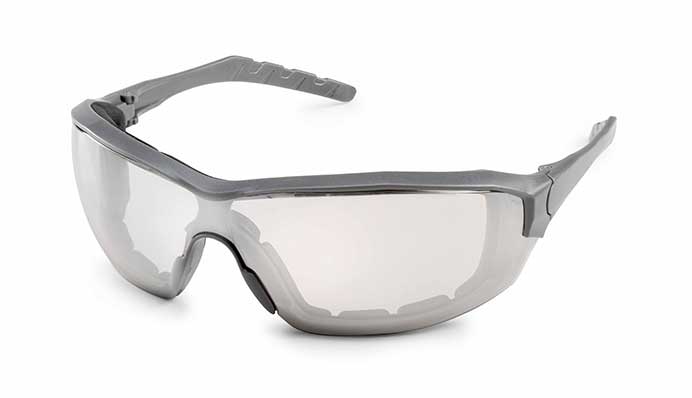 Gateway Safety Silverton® Clear Mirror Lens Gray Temple & Frame Safety Glasses - 10 Pack