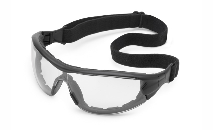 Gateway Safety Swap® Clear FX2 Anti-Fog Lens Black Frame & Attached Head Strap Safety Glasses - 10 Pack