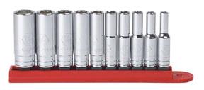 GearWrench 10 pc. 1/4 Drive 6 Point Deep SAE Socket Set