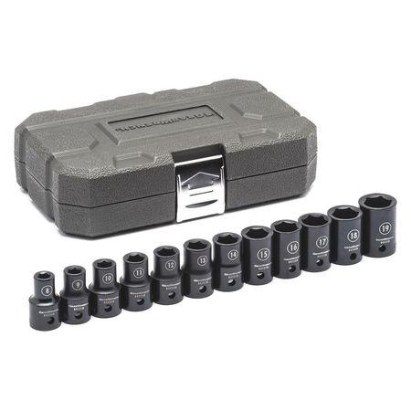 GearWrench 1/2 Drive 12pc. 6 Point SAE Standard Impact Socket Set