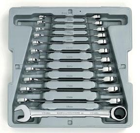 GearWrench 12pc. Metric Combination Ratcheting Wrench Set