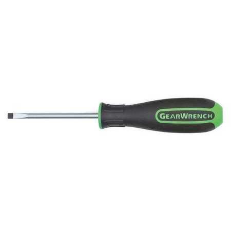 GearWrench 1/4 x 1-1/2 Green Slotted Dual Material Screwdriver
