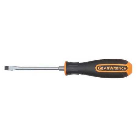 GearWrench 1/4 x 1-1/2 Orange Slotted Dual Material Screwdriver