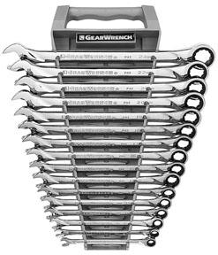 GearWrench 16pc. XL Metric Ratcheting Combination Wrench Set