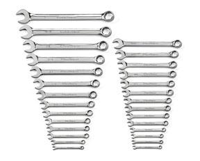 GearWrench 28pc. SAE/Metric Full Polish Non-Ratcheting Combination Wrench Set