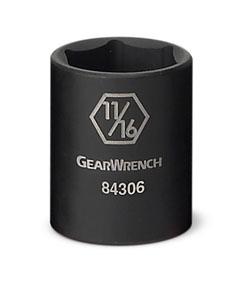 GearWrench 3/8 Drive 11/16 Standard Impact Socket