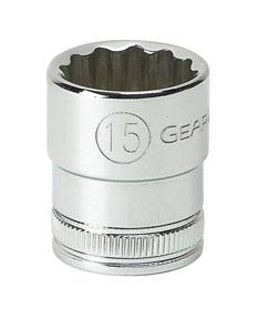 GearWrench 3/8 Drive 12 Point Standard Metric 15mm Socket