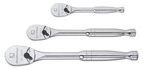 GearWrench 3pc. Mixed Drive 84 Tooth Full Polish Ratchet Set